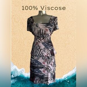 💎✅Women’s Vintage Layered Midi  Dress